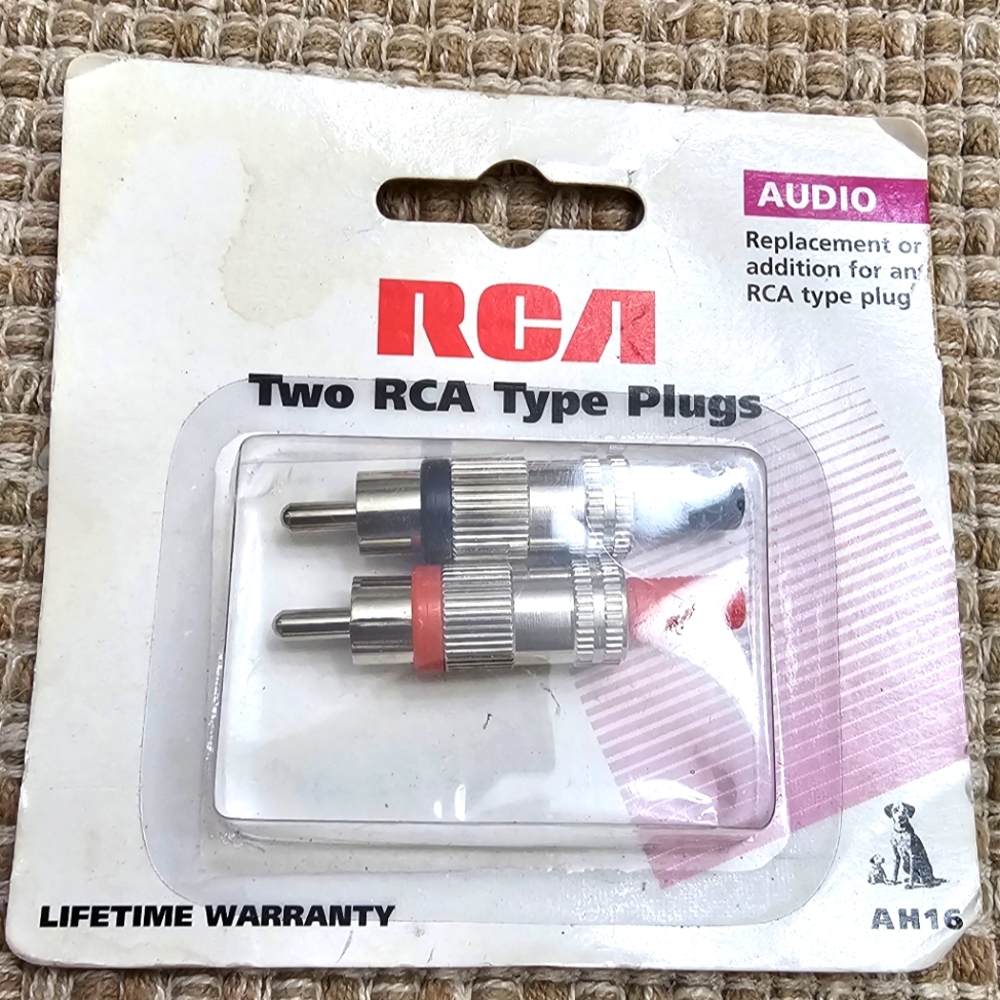 RCA Type Plugs AH16 New In Package Date Code 1951